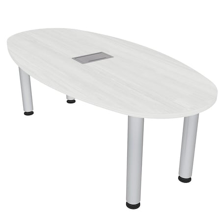 Skutchi Designs 33.5 in W, 69.5 in L, 29 in H, Engineered Wood Top, White H-BOVL-3470-PT-EL-WC